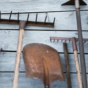 The old rusty tradition tools